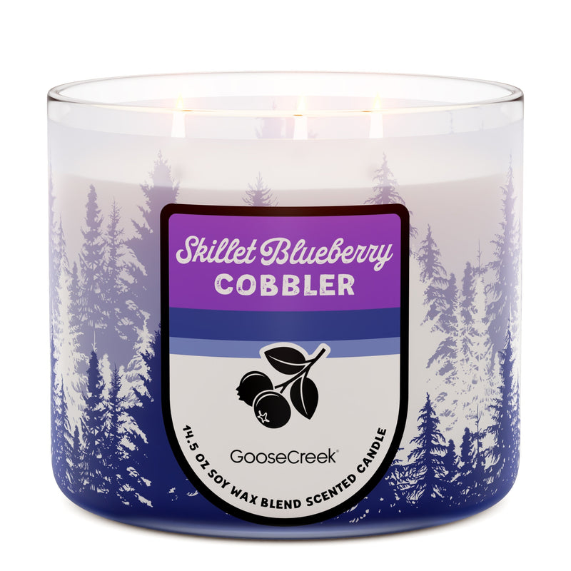 Skillet Blueberry Cobbler 3-Wick Candle Shift 4-0305